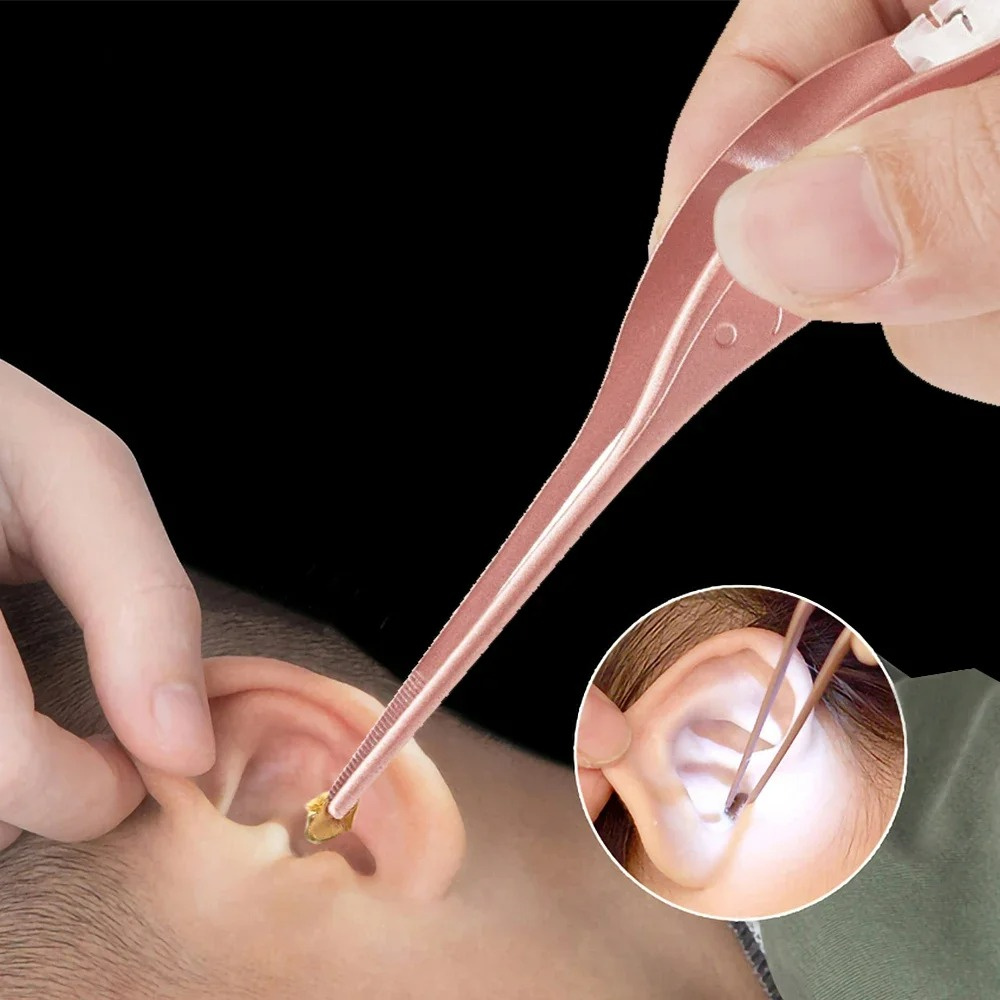 Lighting Visual - Stainless Steel Luminous Ear Scoop Tweezers