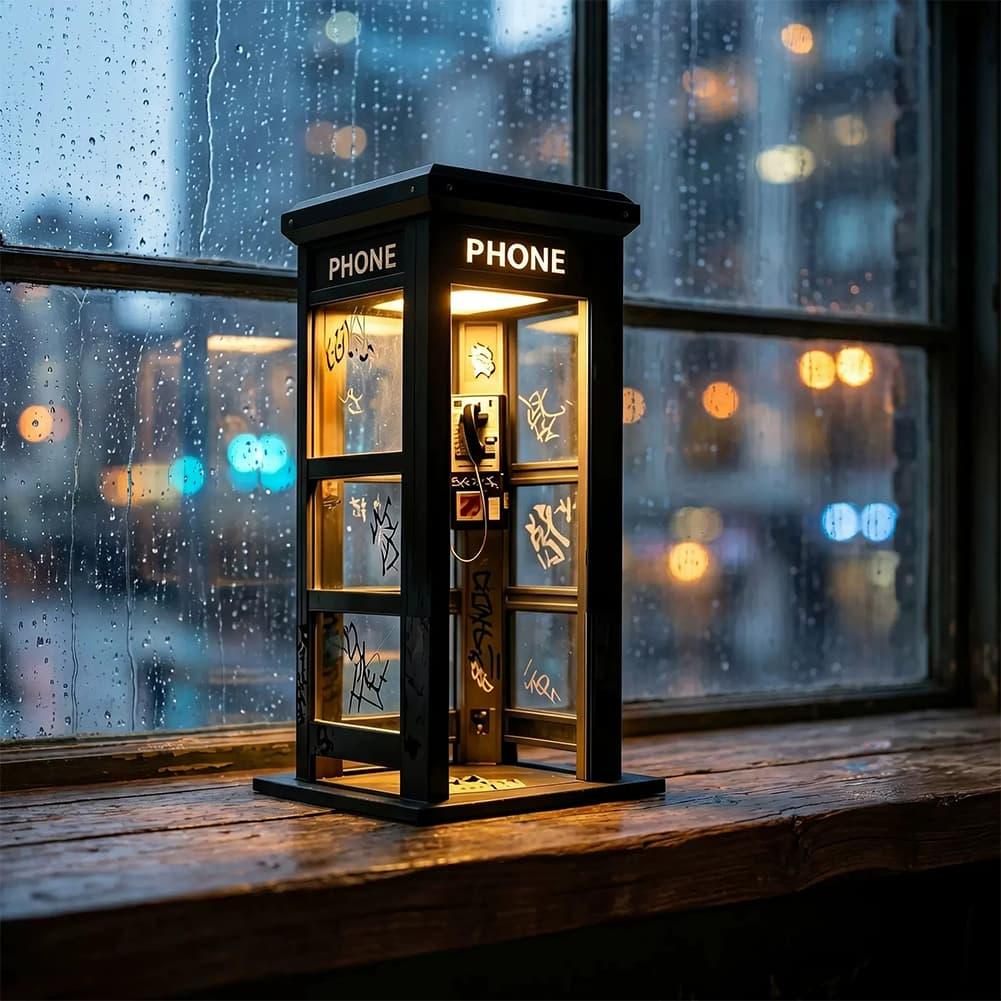Retro Graffiti Phone Booth Tab - Lighting Decor Bedroom 评论和价格