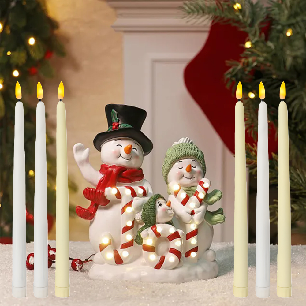 6pcs LED Flameless Taper Candl - Lighting Decoration Ideas 评论和价格