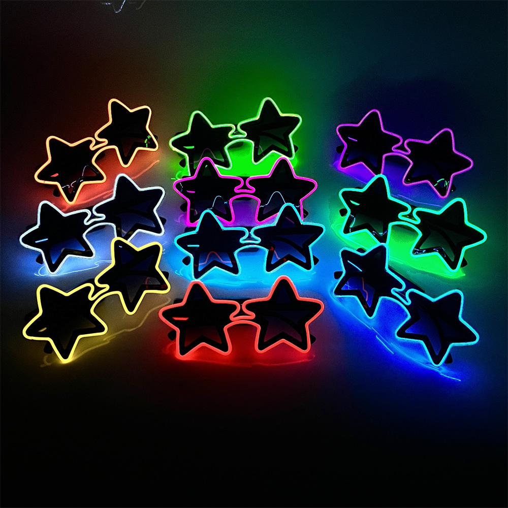 Star Shape LED Glowing Glasses - Lighting Visual 评论和价格