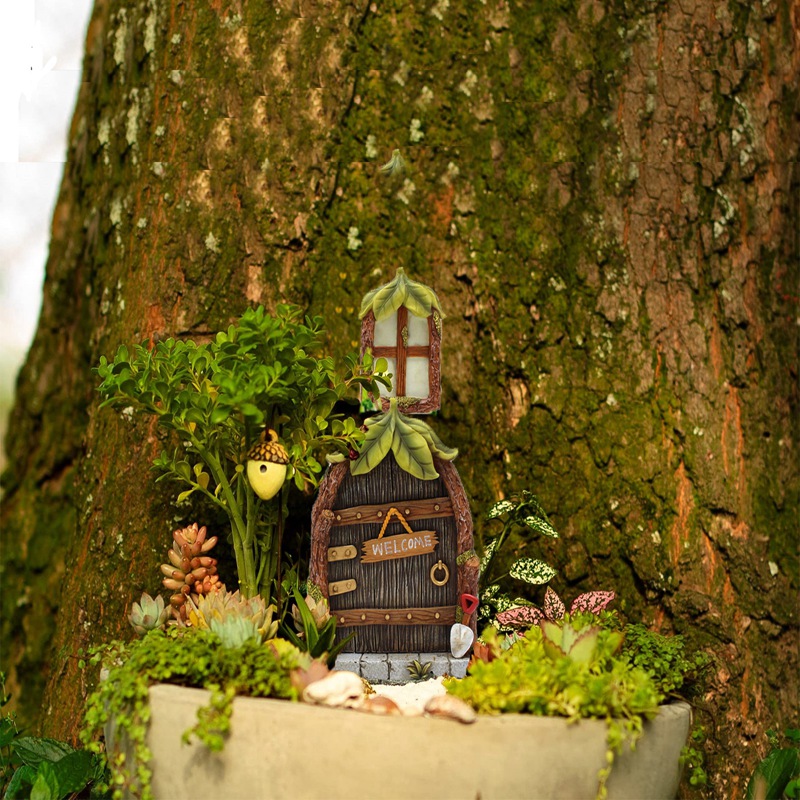 Miniature Fairy Gnome Home Win - Home Decor Lighting Tree 评论和价格
