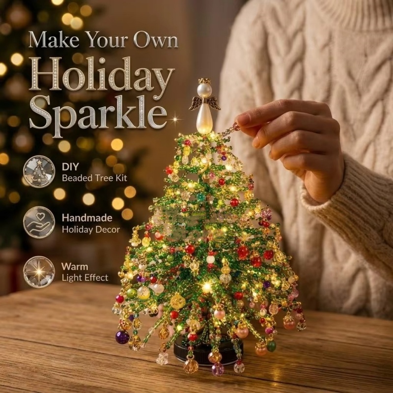 DIY Beaded Christmas Tree Kit  - Home Decor Lighting Tree 评论和价格