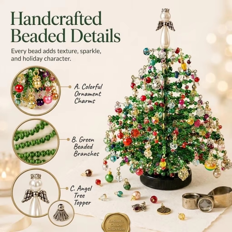 DIY Beaded Christmas Tree Kit  - Home Decor Lighting Tree 评论和价格