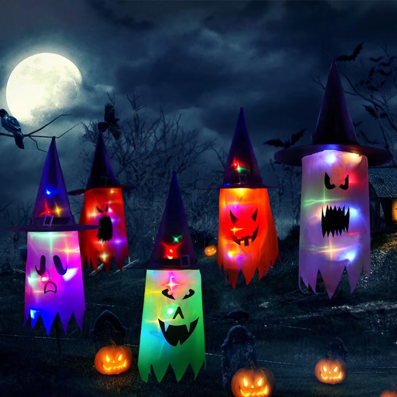 1PC Halloween Witch Hat Colorf - Lighting Decoration 评论和价格