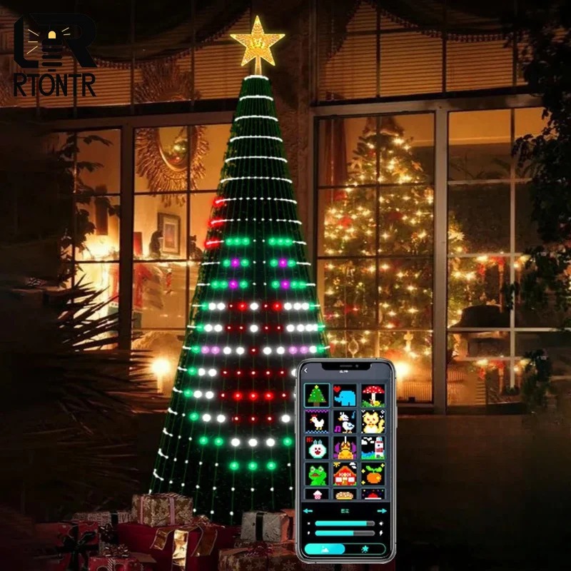 Christmas Star Tree Lights RGB - Home Decor Lighting Tree 评论和价格