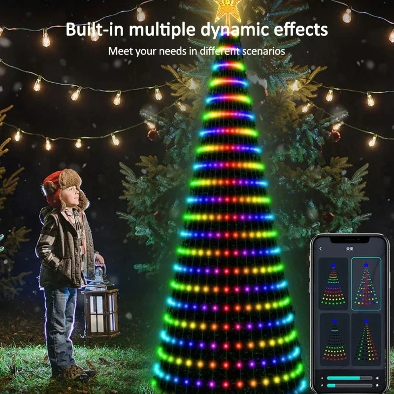 Christmas Star Tree Lights RGB - Home Decor Lighting Tree 评论和价格