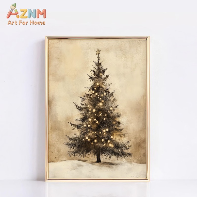 Aged Vintage Christmas Tree St - Home Decor Lighting Tree 评论和价格