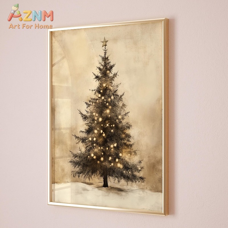 Aged Vintage Christmas Tree St - Home Decor Lighting Tree 评论和价格