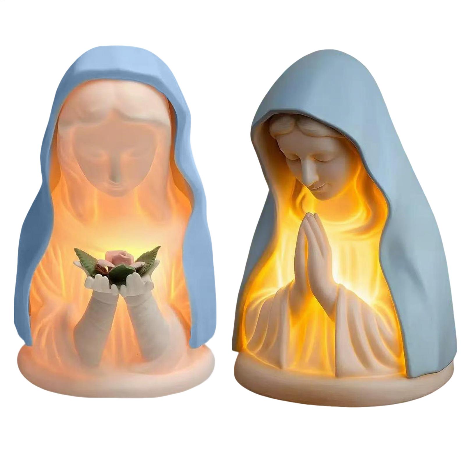 Virgin Mary Lamp Warm Lighting - Decor Lighting India 评论和价格