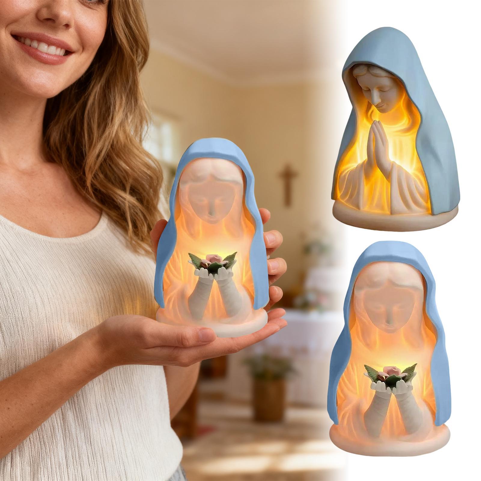 Virgin Mary Lamp Warm Lighting - Decor Lighting India 评论和价格
