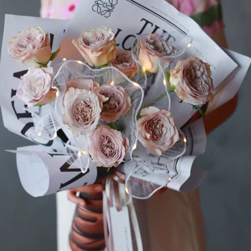 1Pcs LED Flower Wrapping Paper - Lighting Decoration Ideas 评论和价格